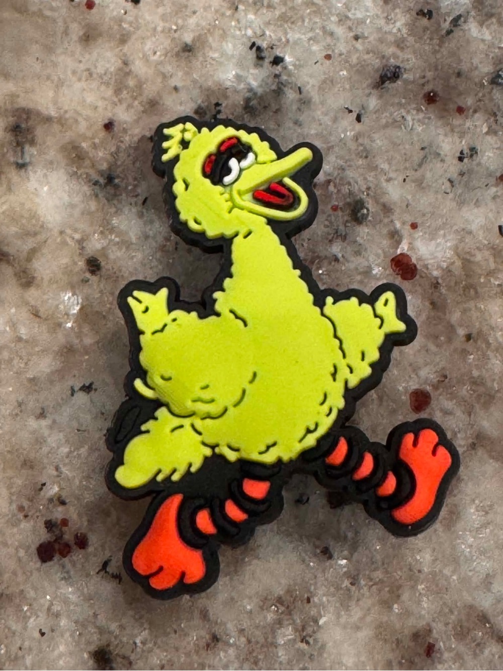 CROCS Big Bird Jibbitz Charm in Yellow and Orange
